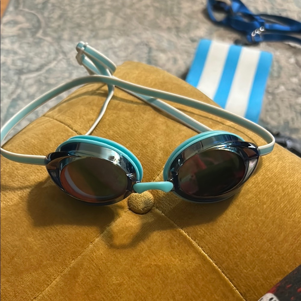 Blue Women Speedo Mirrored Goggles